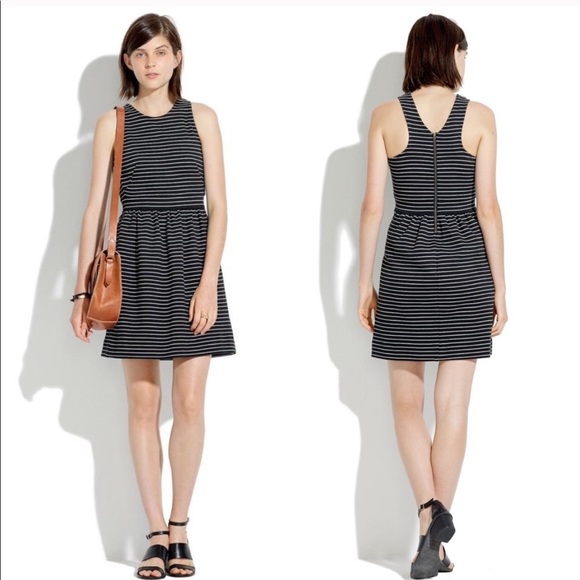 Madewell Dresses & Skirts - Madewell Pierside striped dress racerback XS